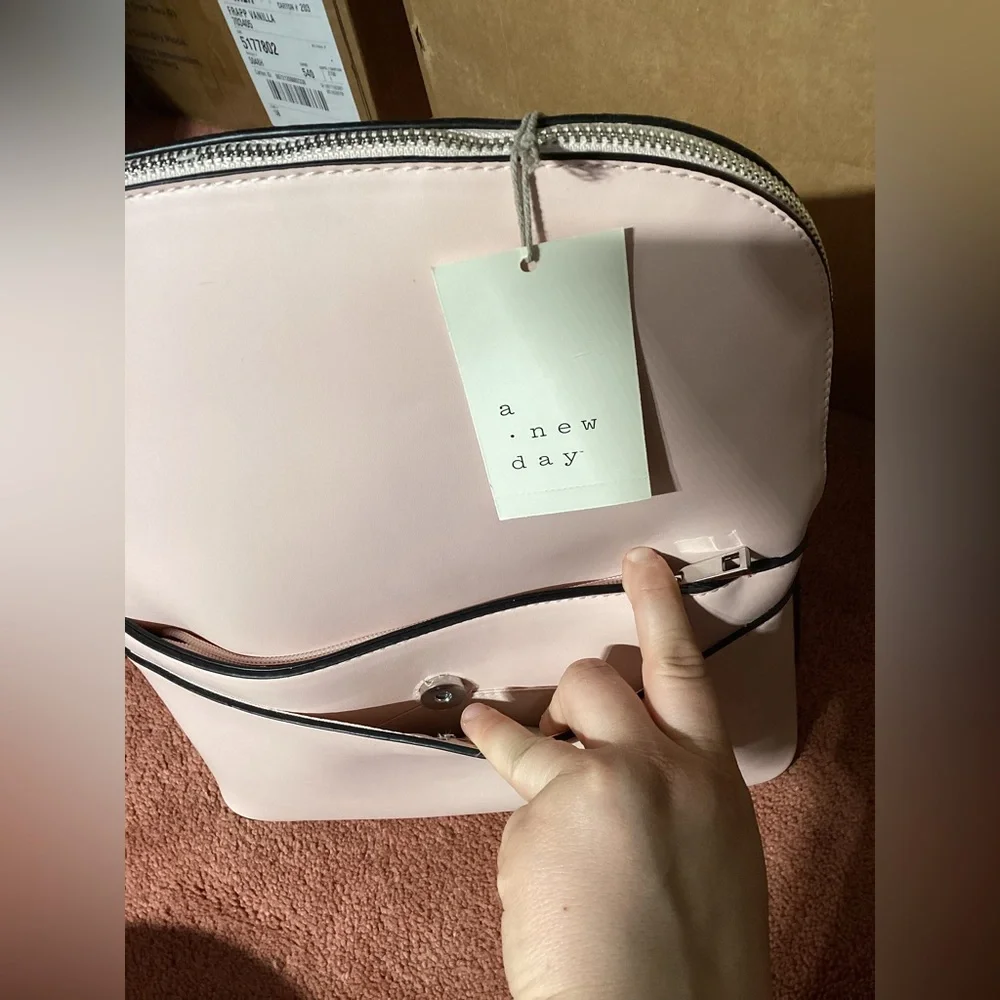 A New Day Zip Closure Backpack - Pink
